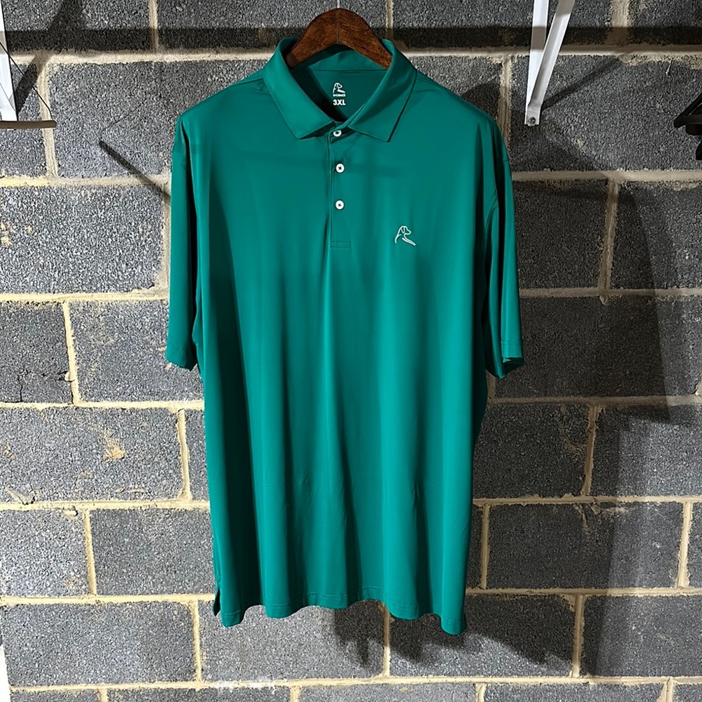 Men's Green Rhoback Masters Inspired Polo Shirt